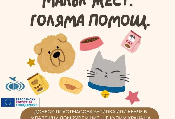 Добро с кауза: инициатива в подкрепа на бездомните животни в ОМД - Русе