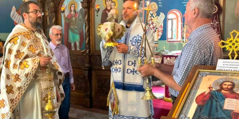 Празнично богослужение в русенския храм "Св. Архангел Михаил"