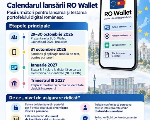 Приложението RO Wallet ще бъде достъпно за всички румънски граждани след 2 месеца
